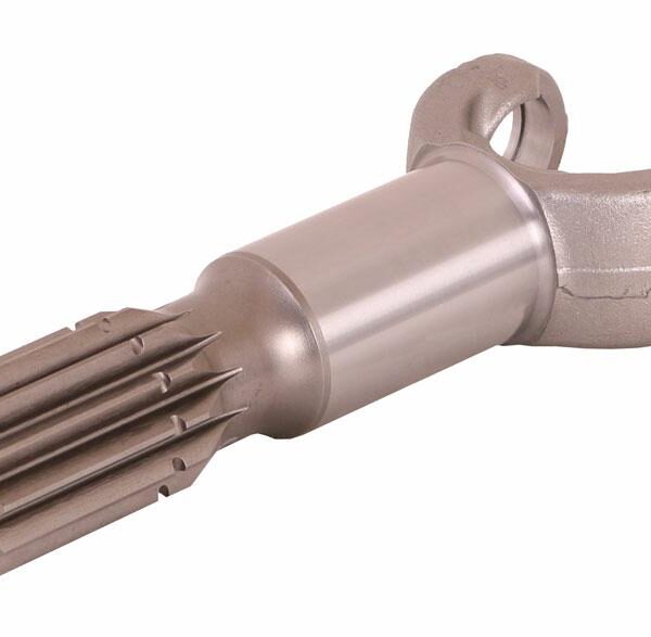 Front axle shaft, short, 30.2 x 81.8, L=208 mm, 12 splines, Ø44 mm, relief Ø44.9 mm, Case, Caterpillar